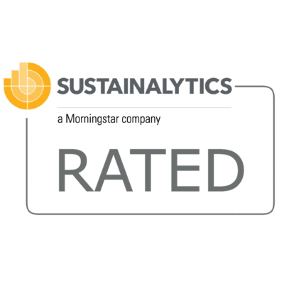 Sustainalytics - 排名化學產業前3%