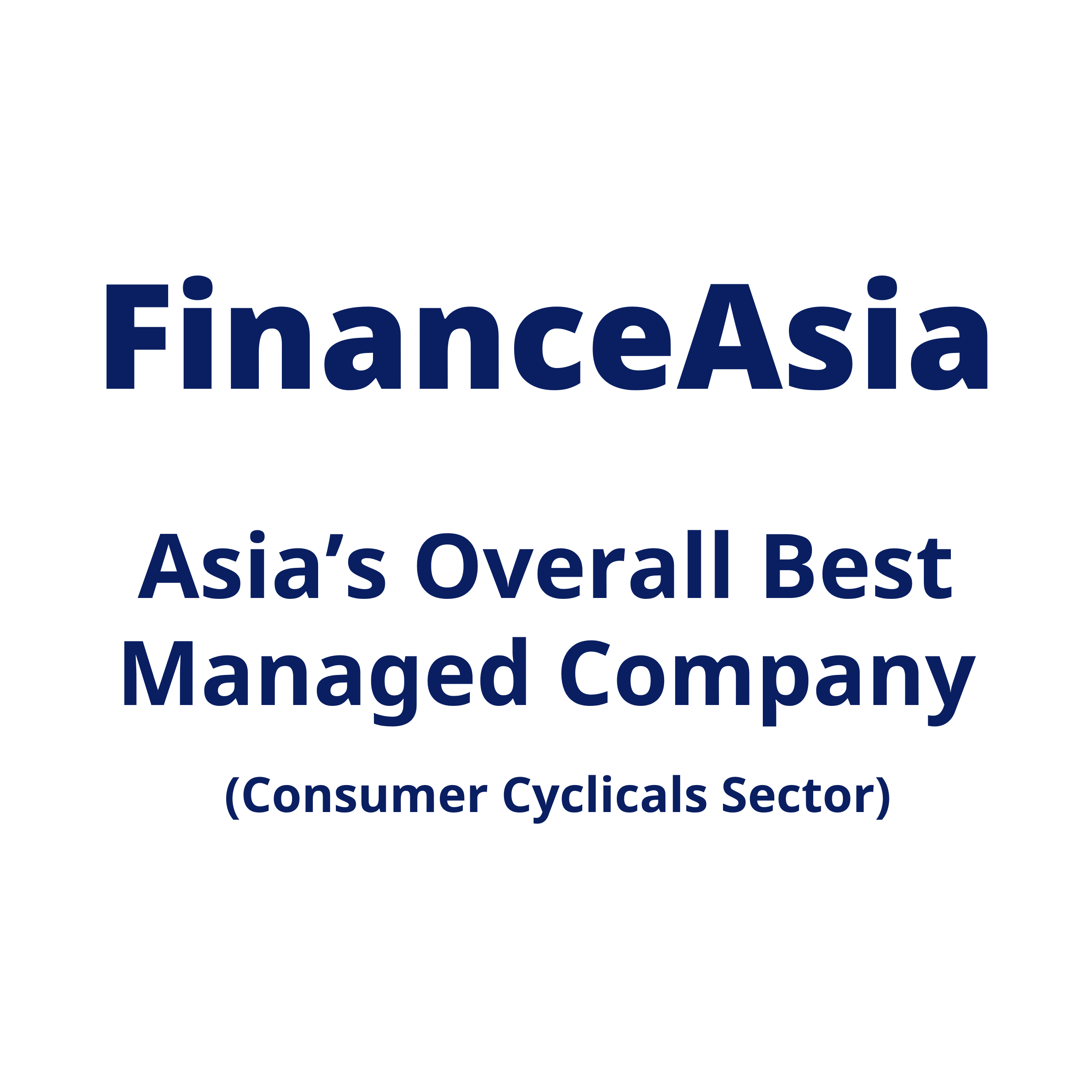 FinanceAsia – Asia's Overall Best Managed Company